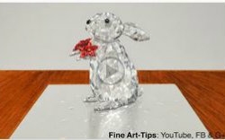 如何画水晶兔纸How to Draw a Crystal Rabbit, Swarovski Style  With哔哩哔哩bilibili