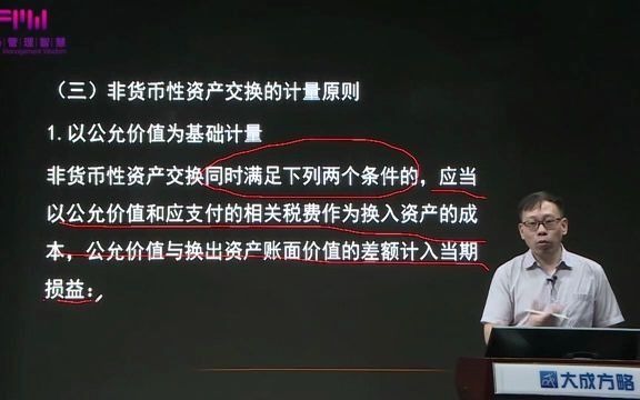 [图]视频中心_非货币性资产交换的会计处理与税法差异分析及操作实务