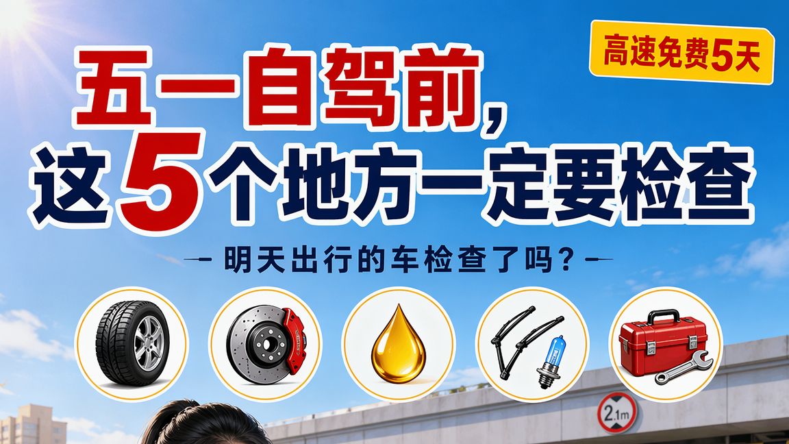 五一自驾前，这5个地方一定要检查！