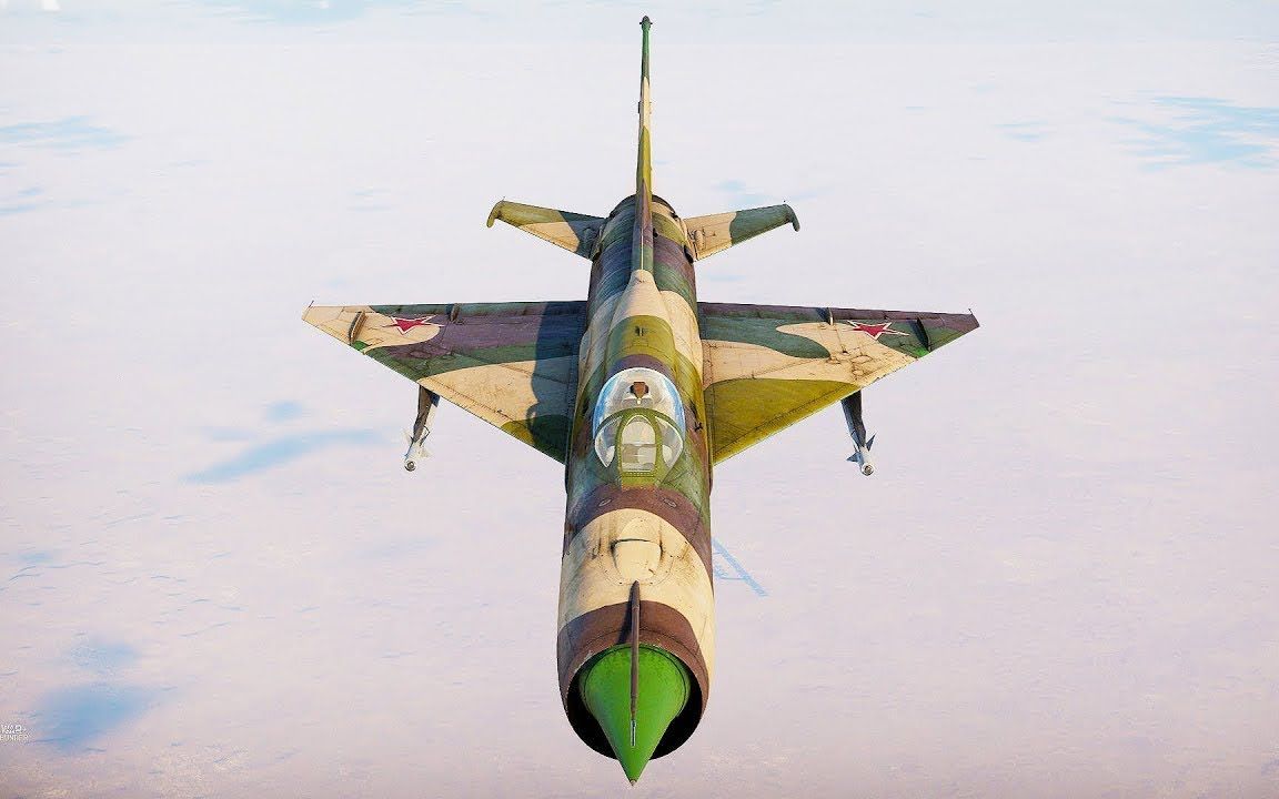 【战争雷霆】班长房的快乐 米格 21pfm 空战历史 4杀