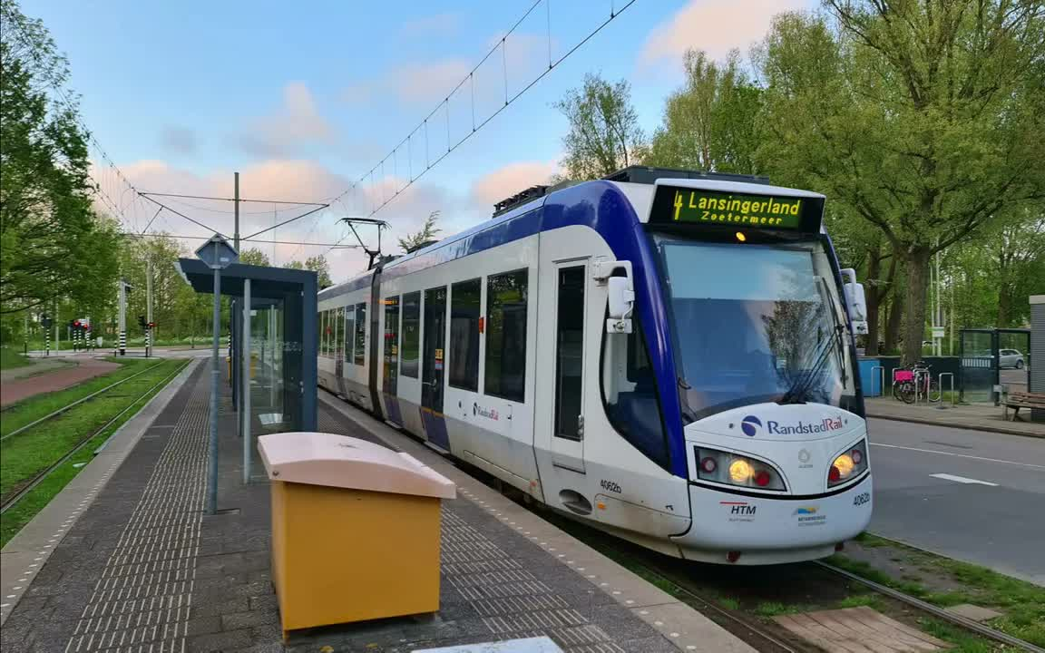 60【前面展望】【荷兰有轨电车】海牙德乌伊索夫 - 60佐特米尔