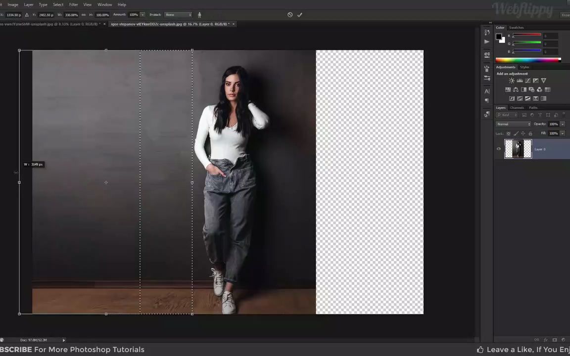 【ps】在 photoshop 中拉伸图像的 2 种方法