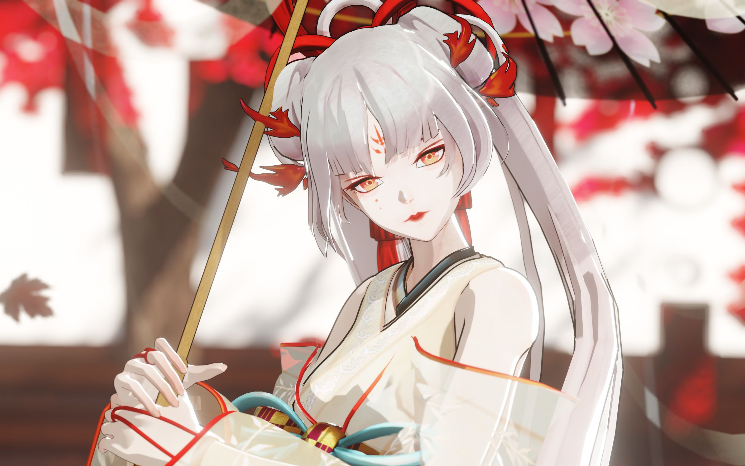 【blender 三渲二】不知火--紅一葉【阴阳师/4k mmd】