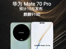 Download Video: 华为 Mate70 系列可谓亮点纷呈，不仅搭载了麒麟 9100 芯片，还拥有 3D 人脸识别解锁功能，并且有着丰富的新技术储备。