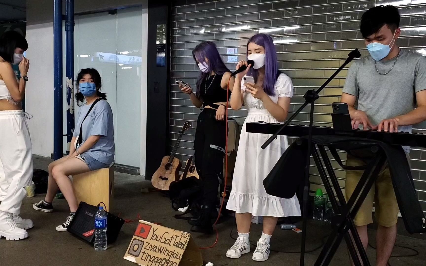 [图]睡公主/13樓的大笨象/她說 (Kallie+Maggie) @尖沙咀碼頭Busking 2021/06/18