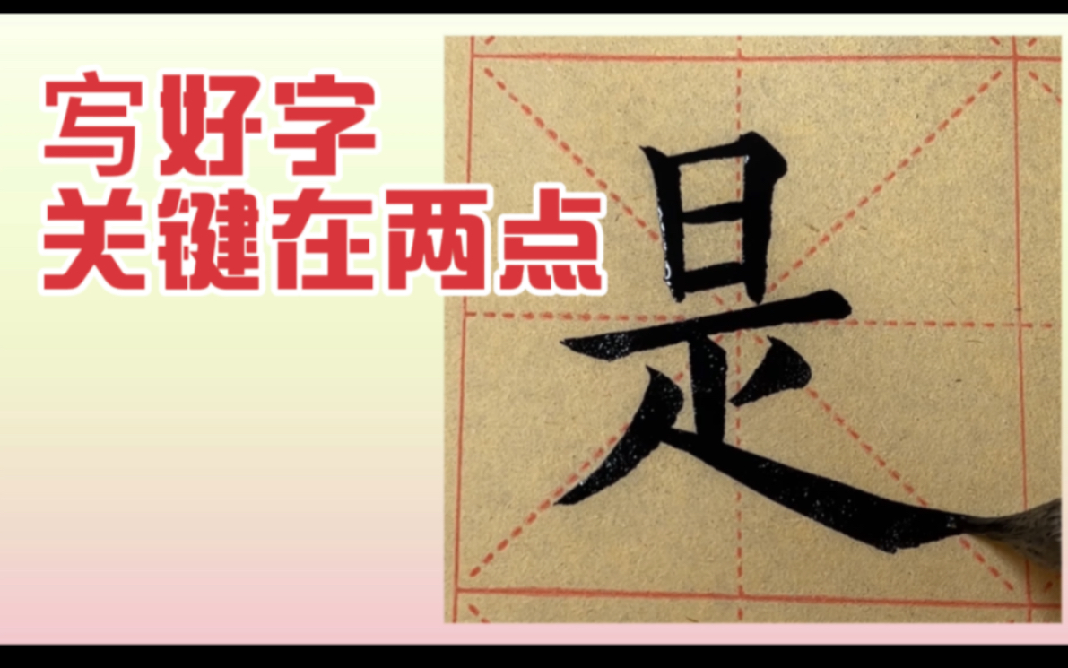 楷书名家卢中南:几十年学书法的经验总结,想写好字,关键就在这两点哔哩哔哩bilibili