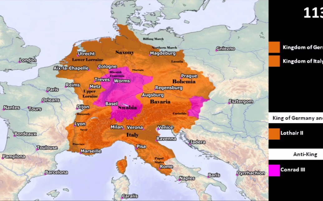 历史地图德国人的历史神圣罗马帝国的崛起