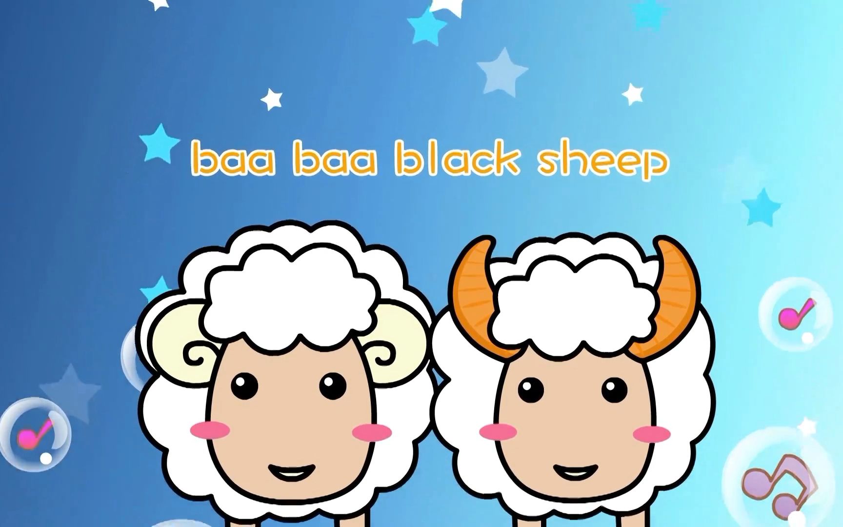 [图]英语儿歌baa baa black sheep