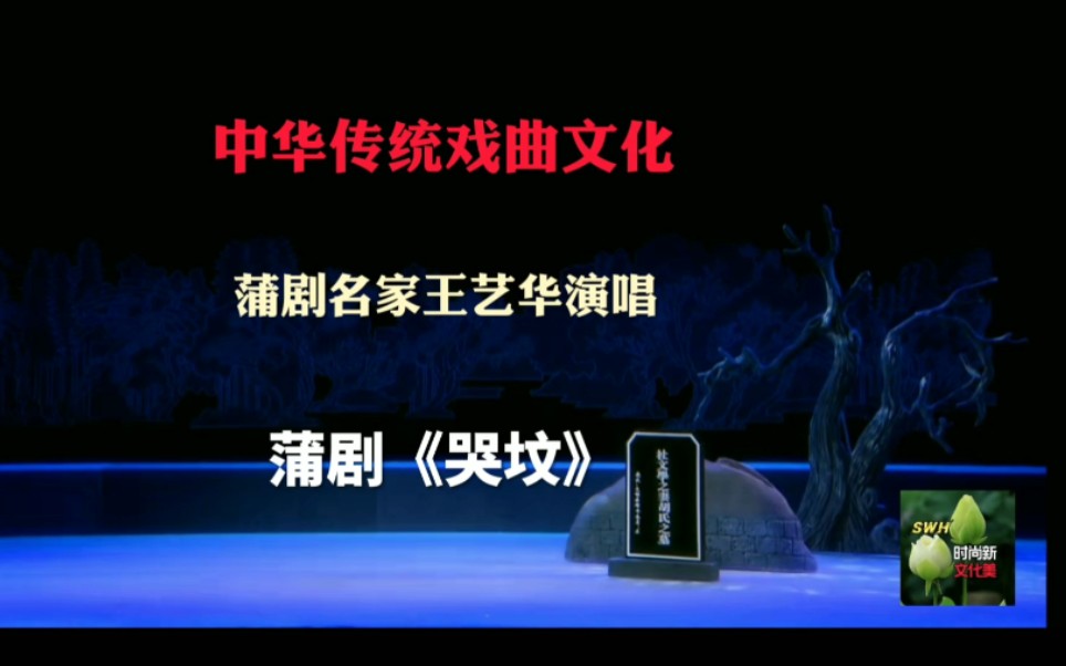 中华传统戏曲文化 蒲剧《哭坟》,蒲剧名家王艺华演唱哔哩哔哩bilibili