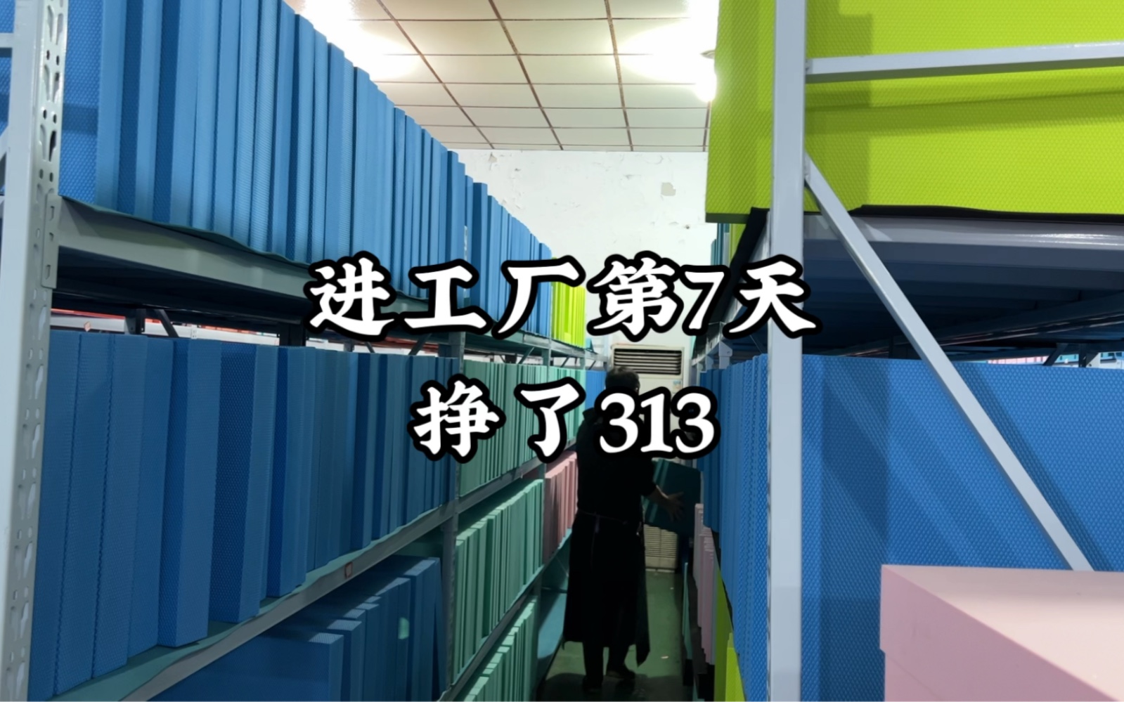 进工厂第7天,挣了313,累计763,离今年挣十万目标还差99237哔哩哔哩bilibili