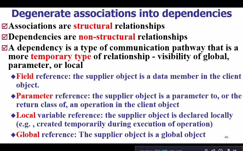 [图]UML classses dependence relationship