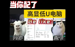 Download Video: 当你配了高显低U电脑belike：