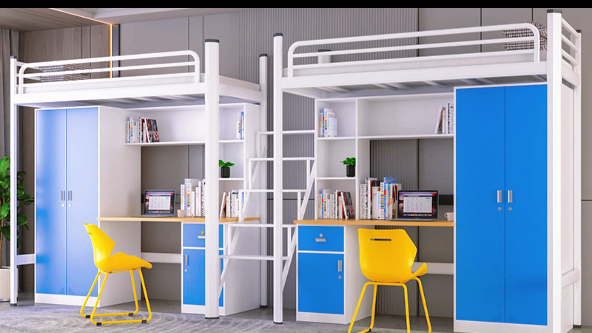 连体公寓组合床学生床上床下桌带柜组合一体床学校宿舍连体公寓床品质