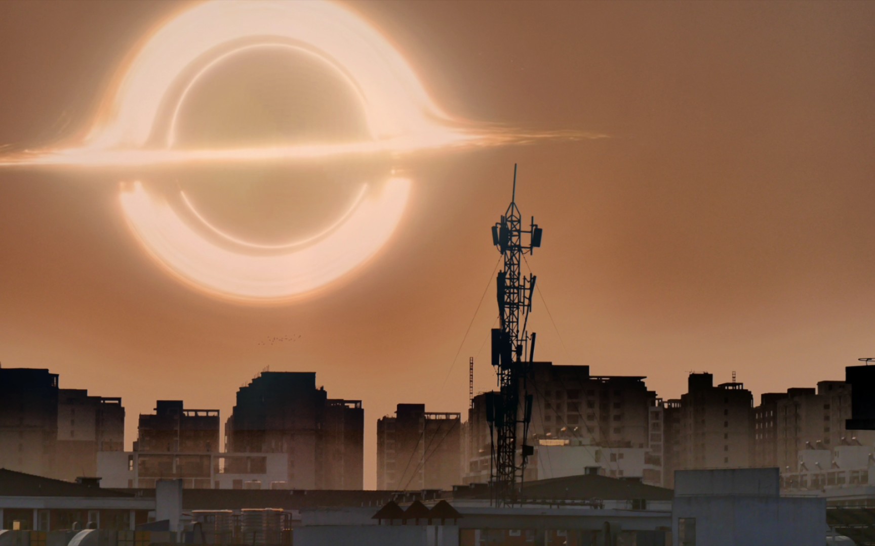 夜里睡不着突然想去拍日出,幻想着星际穿越中卡冈图雅黑洞假若存在且