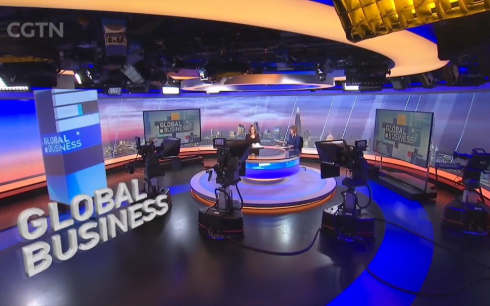 [图]［放送文化］CGTN GLOBAL BUSINESS（全球财经）各分台片花（2023.1.3）