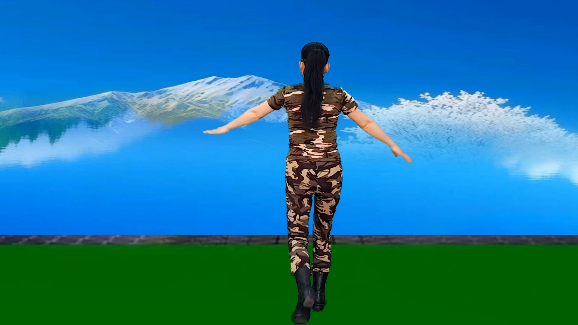 水兵舞混搭《三生石上一滴泪》歌醉舞美