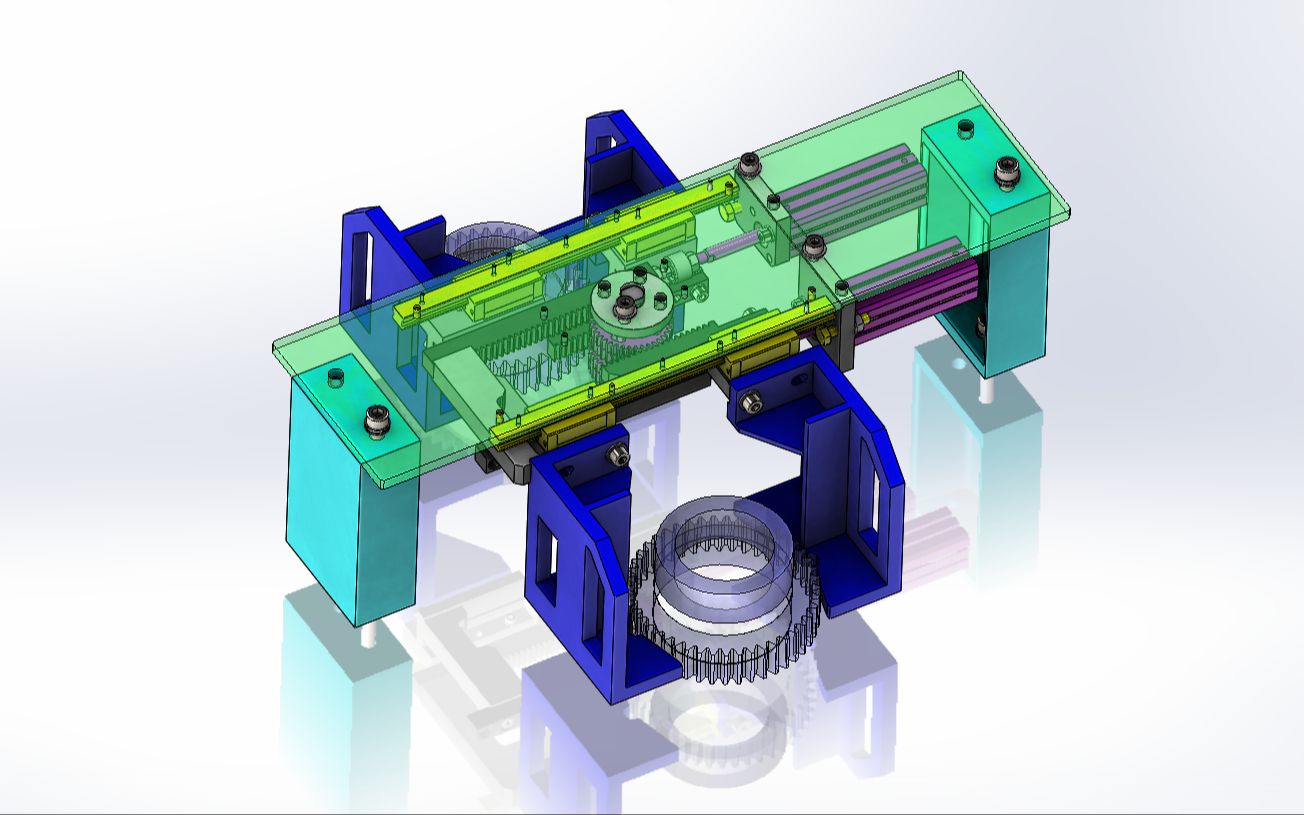 双齿轮齿条夹爪设计,双齿轮应用有什么意义?