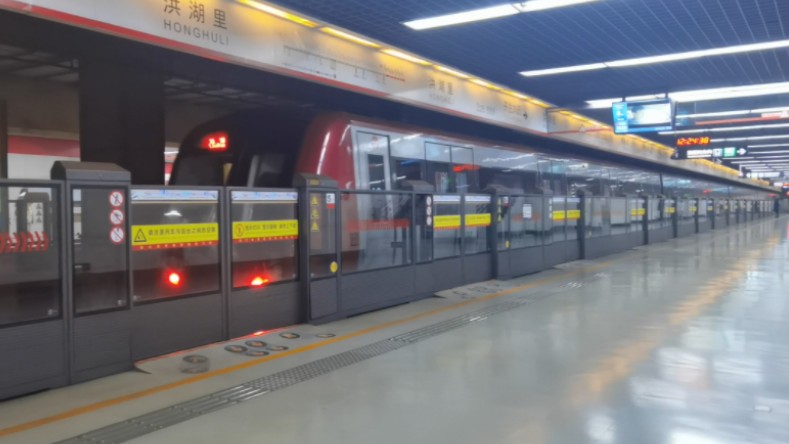 【天津地铁】1号线 鞍山道-二纬路 运行与报站