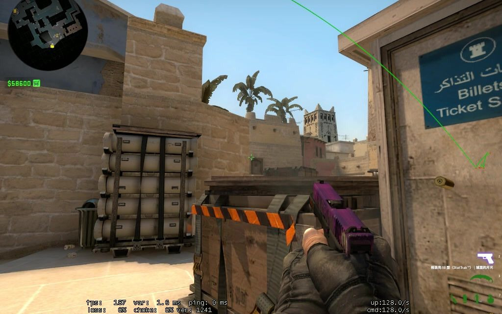 [csgo小道具】mirage警家的二楼烟和短箱闪