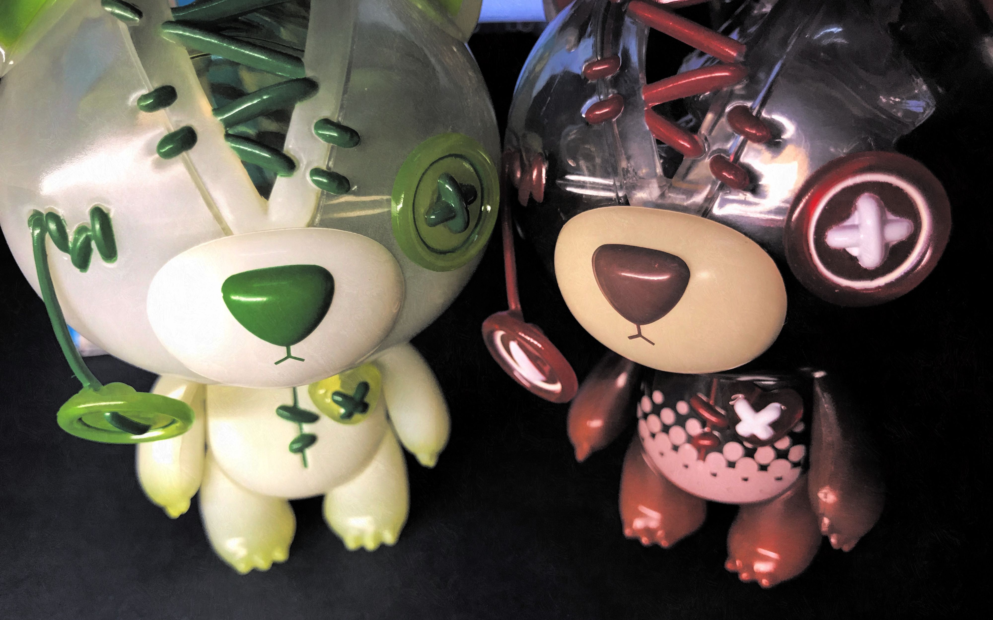 活动作品拆盲盒拆两个撕裂熊盲盒