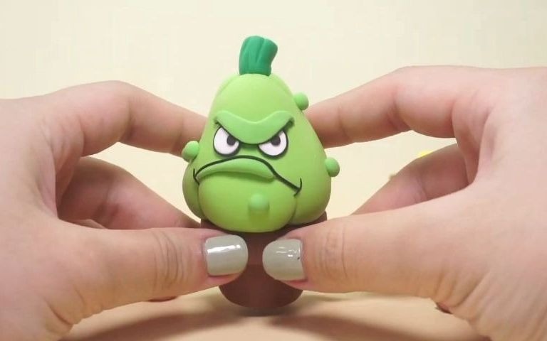 植物大战僵尸粘土制作(下)这是个窝瓜?