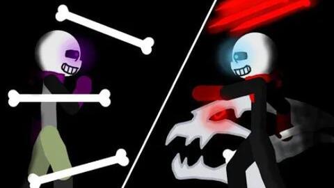 Crazy.] Killer!Sans and Dust!Sans TF by SanaeLovesDragonTale on