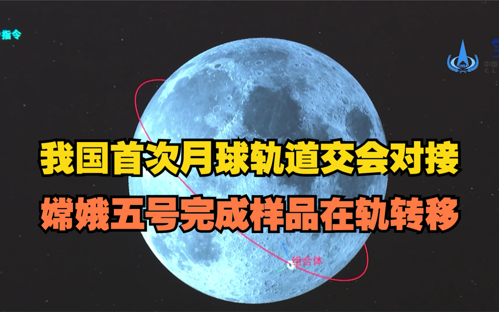 我国首次月球轨道交会对接,嫦娥五号完成样品在轨转移