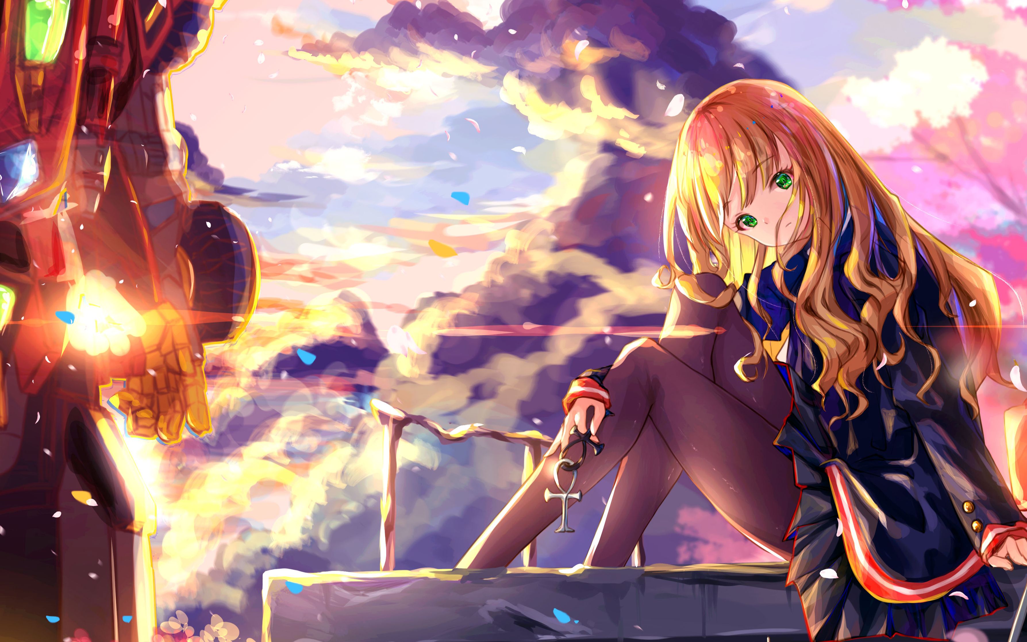 板绘ssssdynazenon南梦芽机甲和jk和散落的樱花