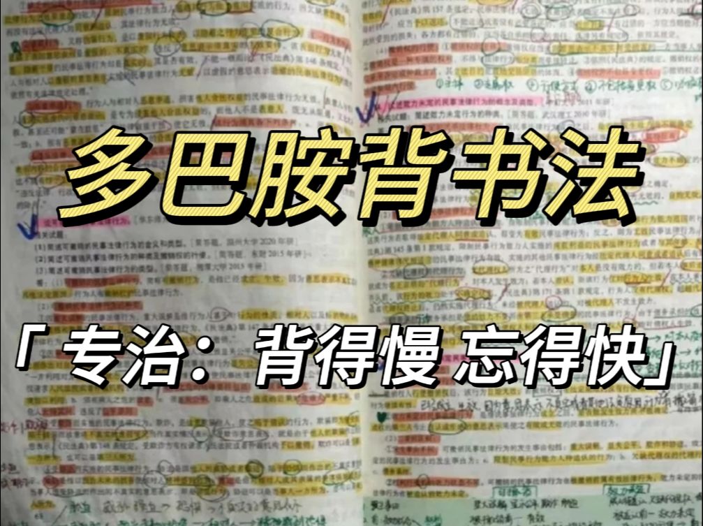 这样背书简直快到尖叫!多巴胺学习法 一天背烂一本书,逢考必过!【背书上瘾】手把手教你快速背书的秘诀!10倍提升你的记忆力!哔哩哔哩bilibili