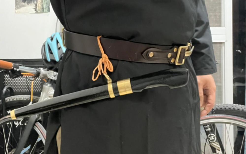 自制南北朝服刀佩戴及试斩