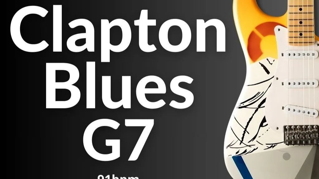 即兴伴奏 Eric Clapton Style Blues Backing Track in G Major (G7) BPM 61