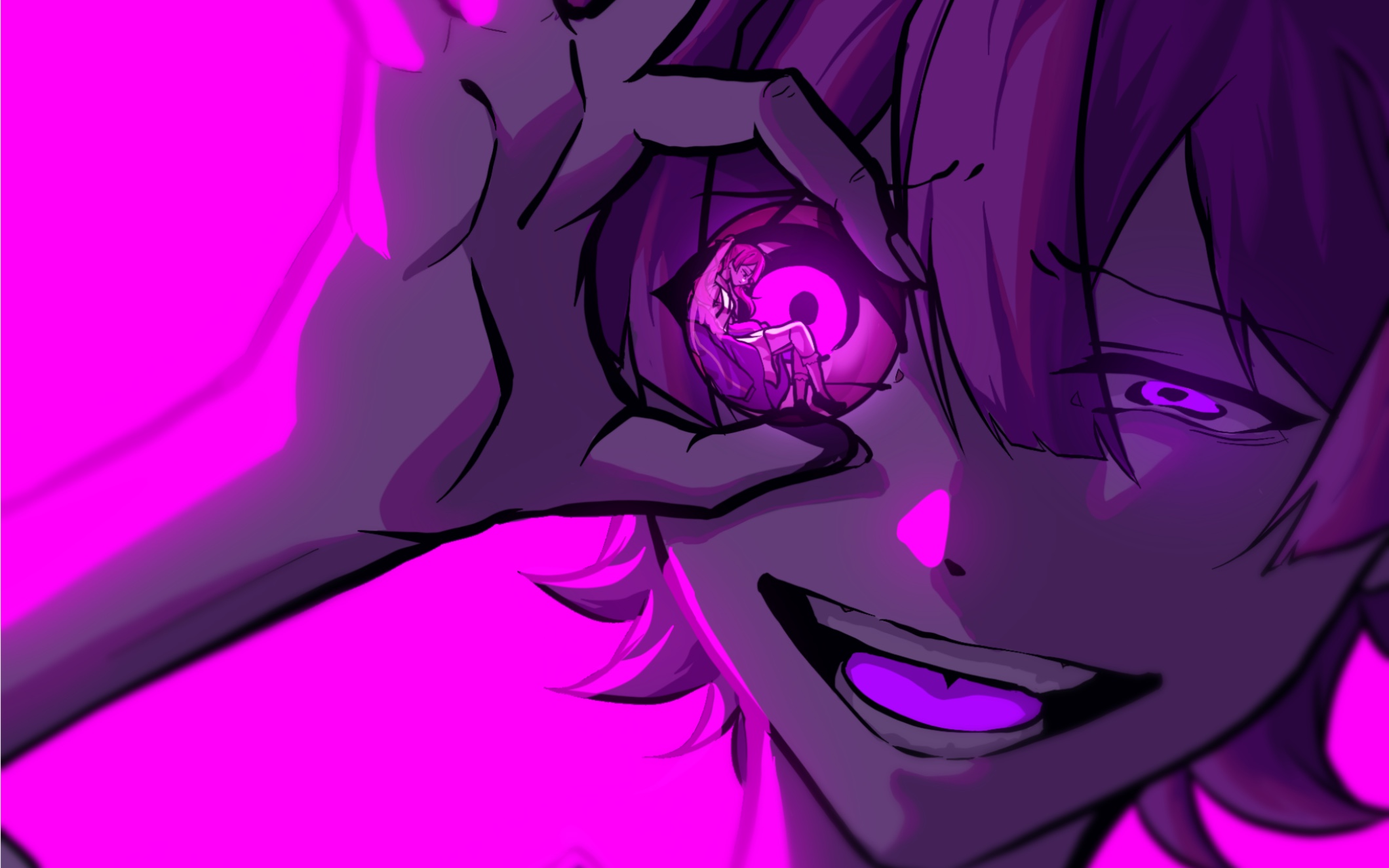 【绘画过程/术力口同人】「他人の不幸は蜜の味.」