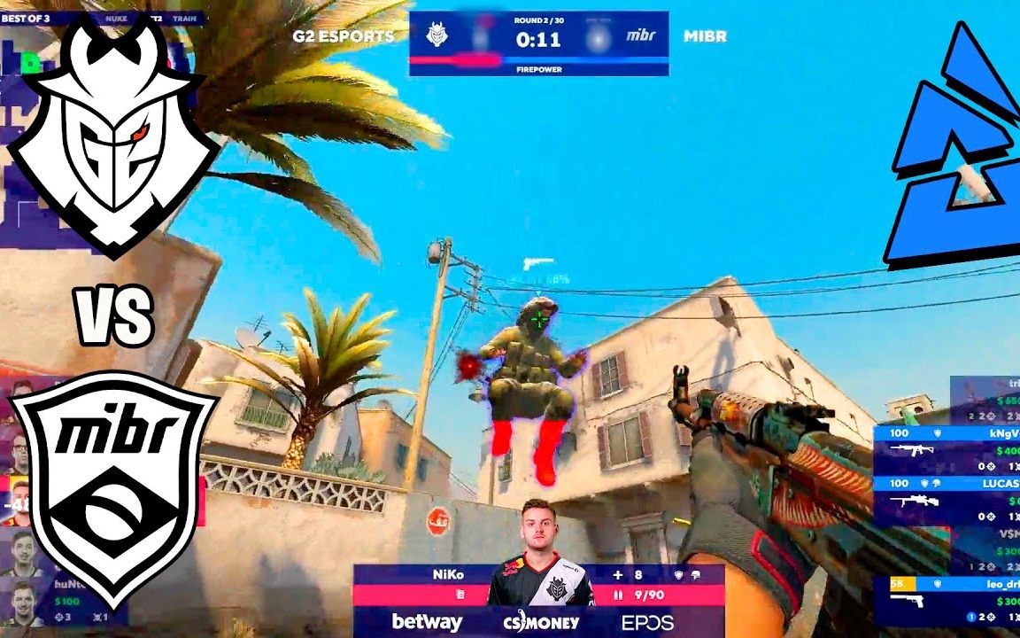 【csgo】g2vsmibr|niko加入g2二次胜利#比赛精彩镜头_哔哩哔哩_bili