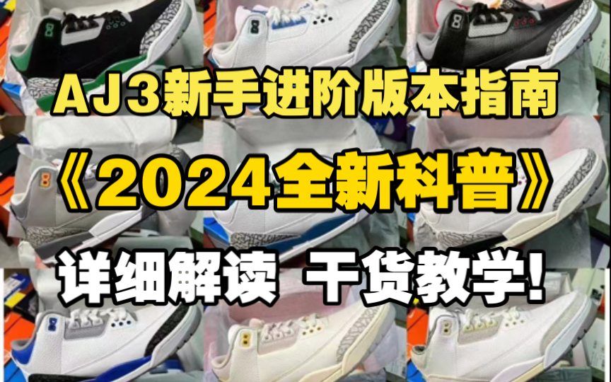 【萌新入门指南】2024年莆田AJ3系列版本详细科普!全网强推!新手必看!哔哩哔哩bilibili