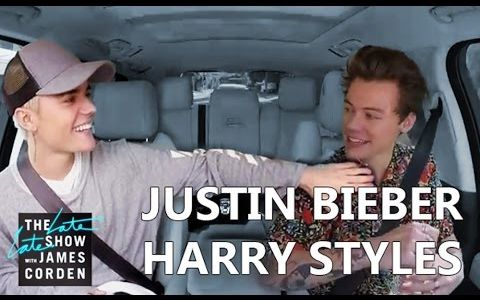 [图]【车内卡拉OK秀】Justin Bieber & Harry Styles！