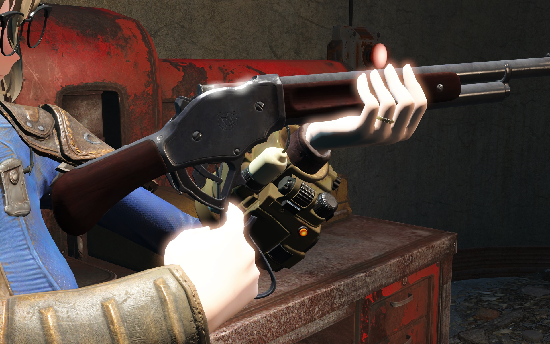 [辐射4] 测试玩具 - tull 1887 温彻斯特m1887杠杆式霰弹枪 - 电磁