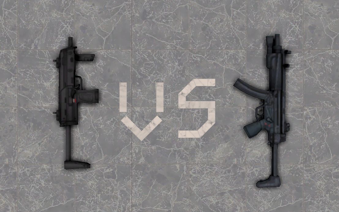 枪械实战对比之mp7a1 vs mp5a5【破门而入2】_哔哩哔哩_bilibili