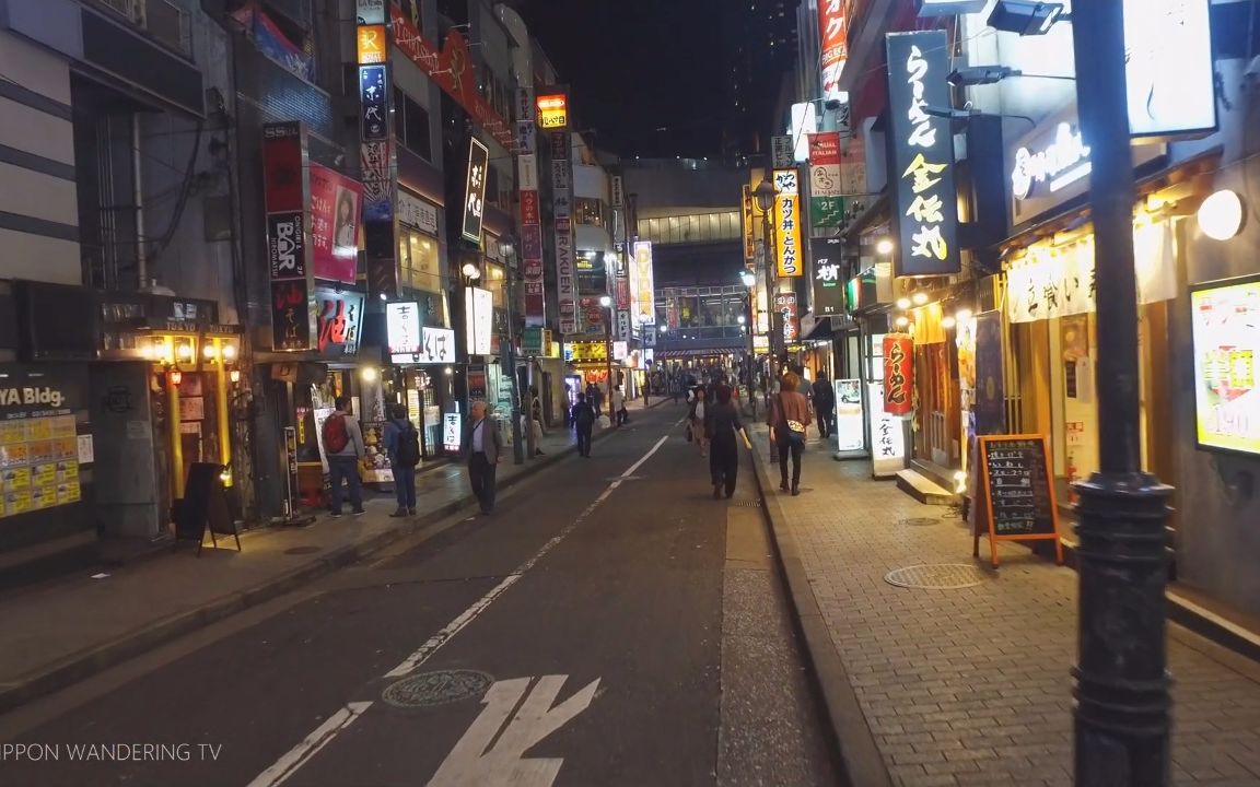 【超清日本】漫步夜晚的涩谷商店街 201810