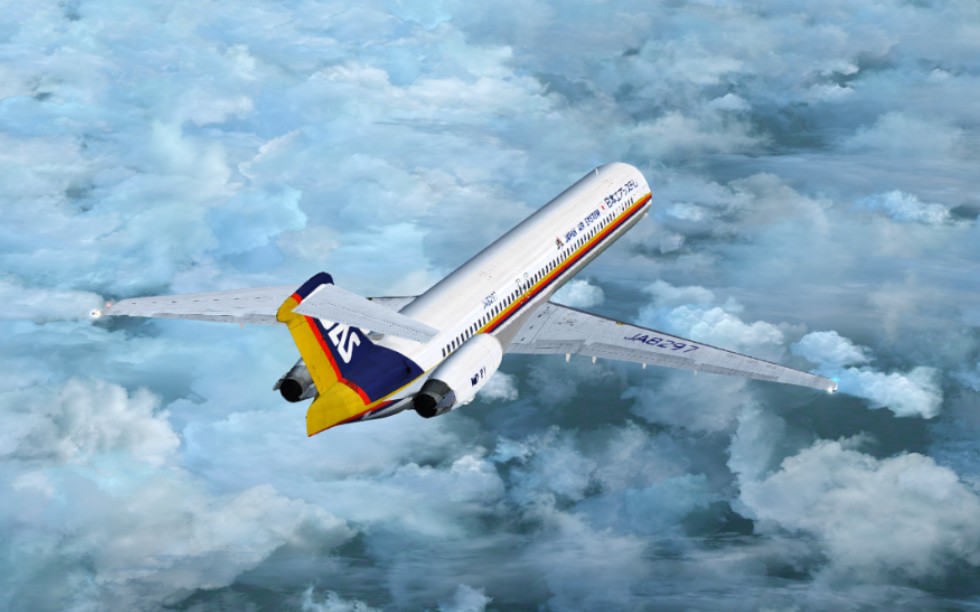 fs9日本佳速航空md81暴力进近roah