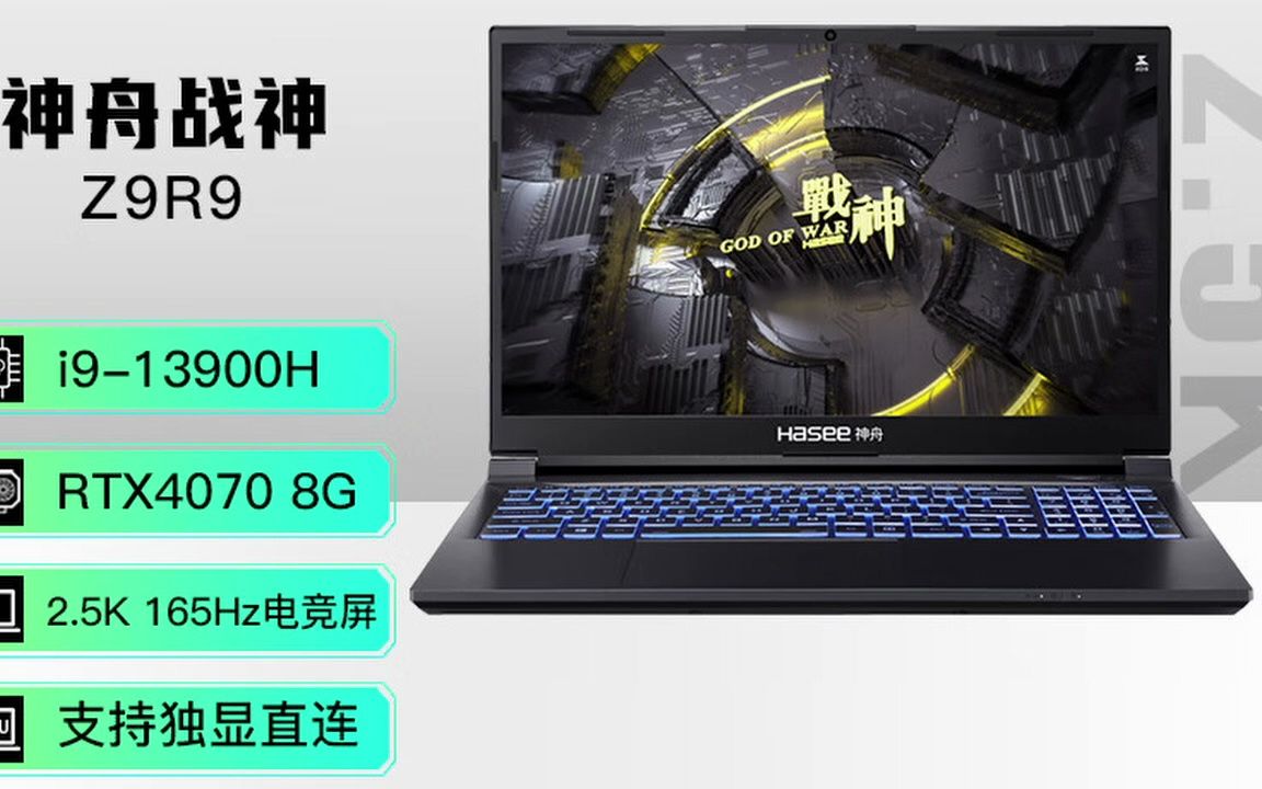 神舟(hasee)战神z9r9 13代英特尔酷睿i9 15.