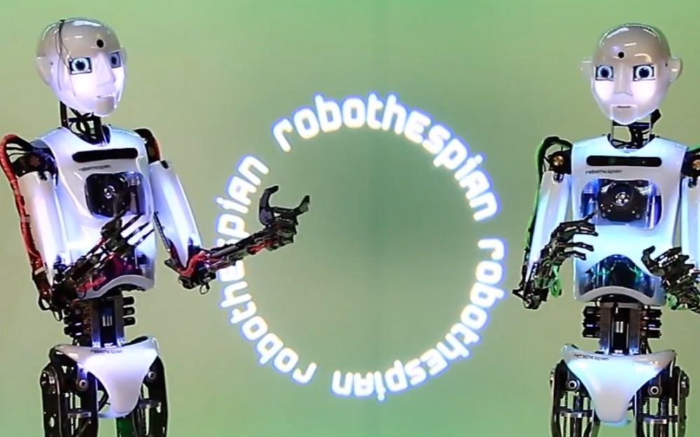 ai机器人robothespian的真人脱口秀节目【指环王咕噜】