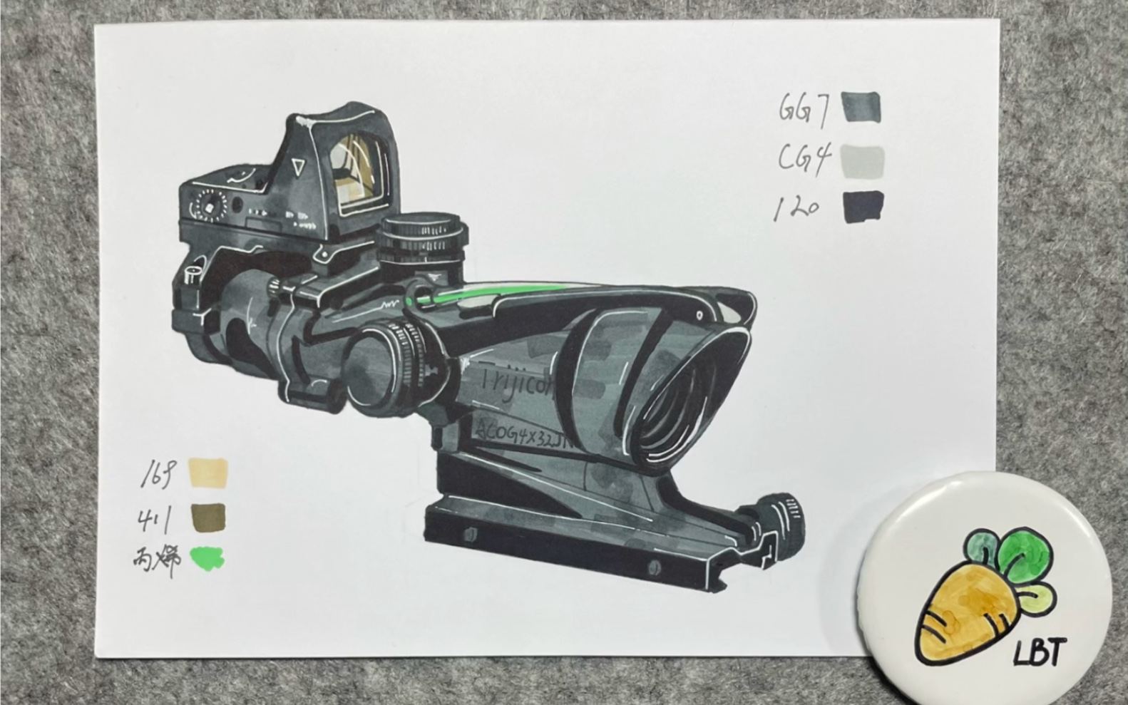 Trijicon公司瞄具!传统质感,黑漆色,复杂教程它来了!哔哩哔哩bilibili