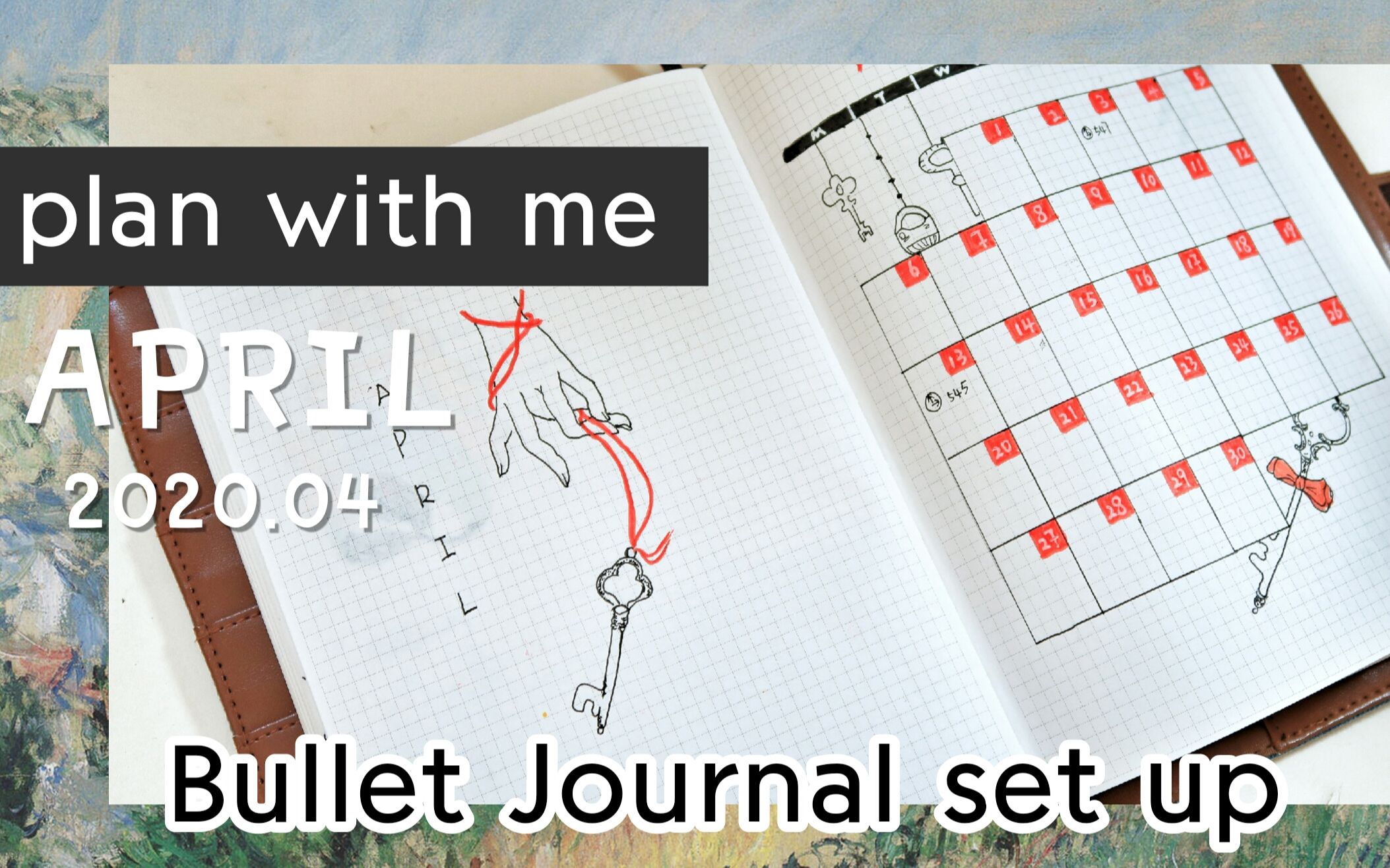 【六出手账】2020四月bujo/April Bullet Journal plan with me哔哩哔哩bilibili