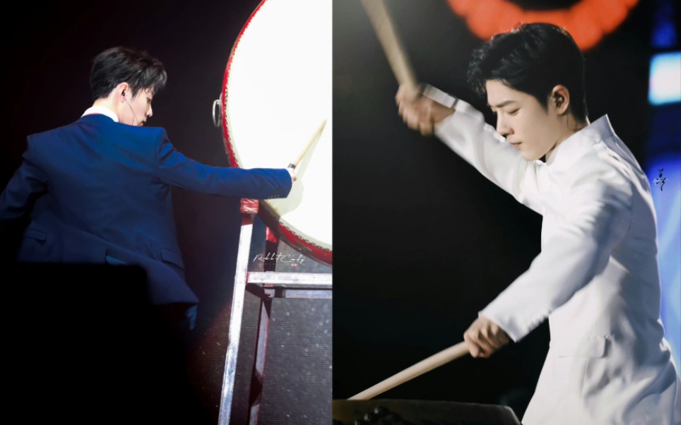 【肖战】战战又打鼓了 一身正气 好帅好帅