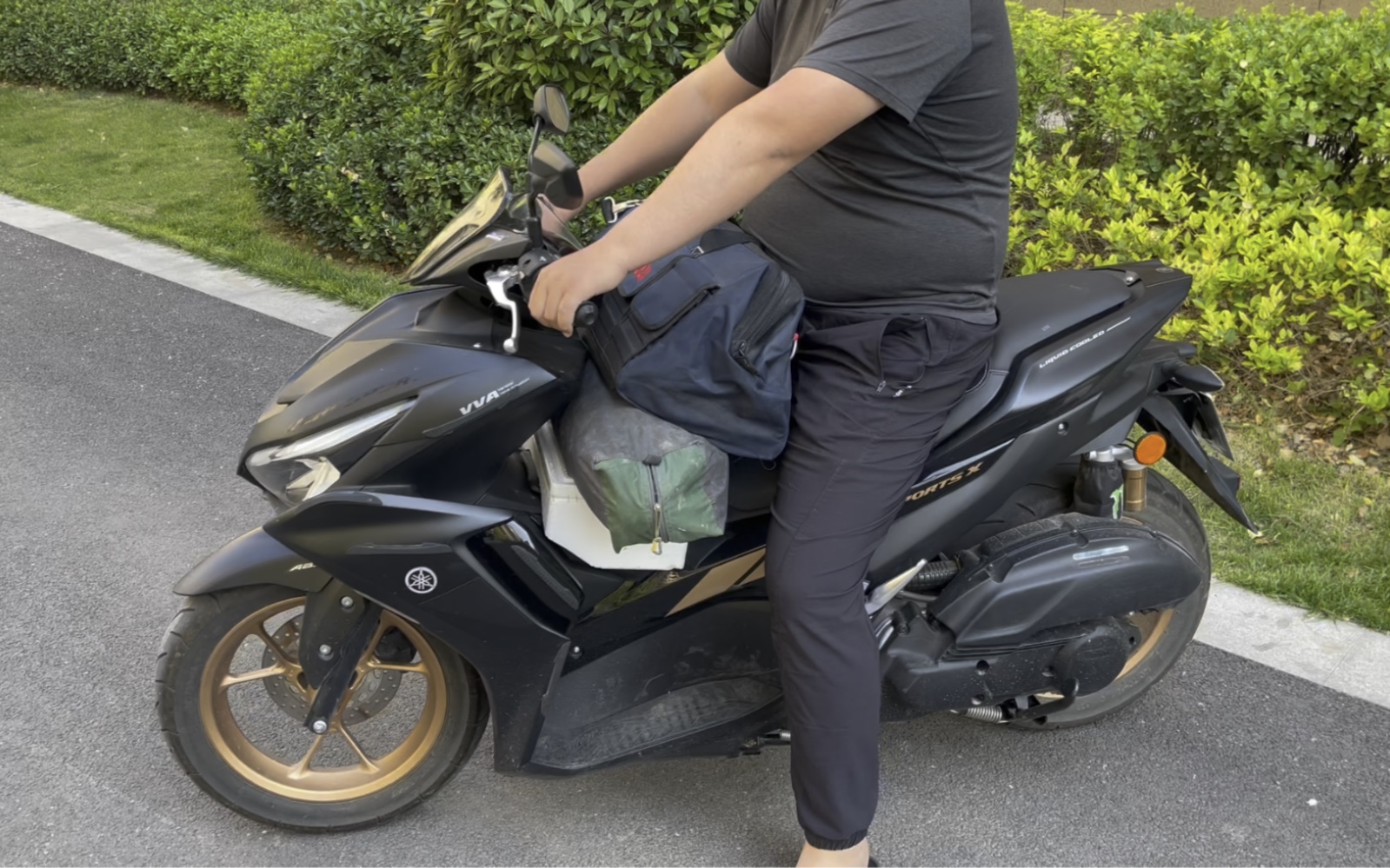 nvx155去露营,气泵多年没用过