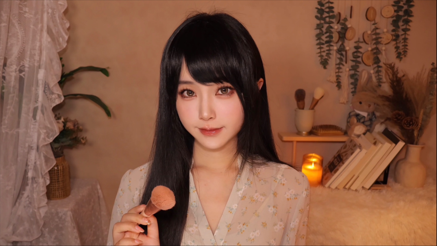 ASMR|夏依佟为你化妆🍊路小染重度依赖|梳头|化妆刷|睫毛刷|刷子|耳语|温柔轻语|化妆情景模式助眠|ooc致歉|依路同行|女寝-小奈别失眠 ...