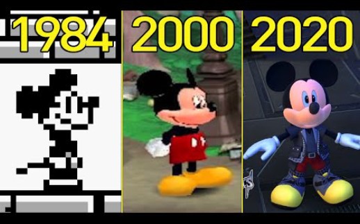 游戏进化史 米老鼠 19842020 Evolution Of Mickey Mouse Games哔哩哔哩bilibili