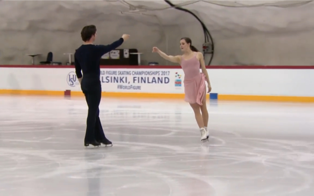 [图]Tessa Virtue/Scott Moir Worlds 2017 FD Practice