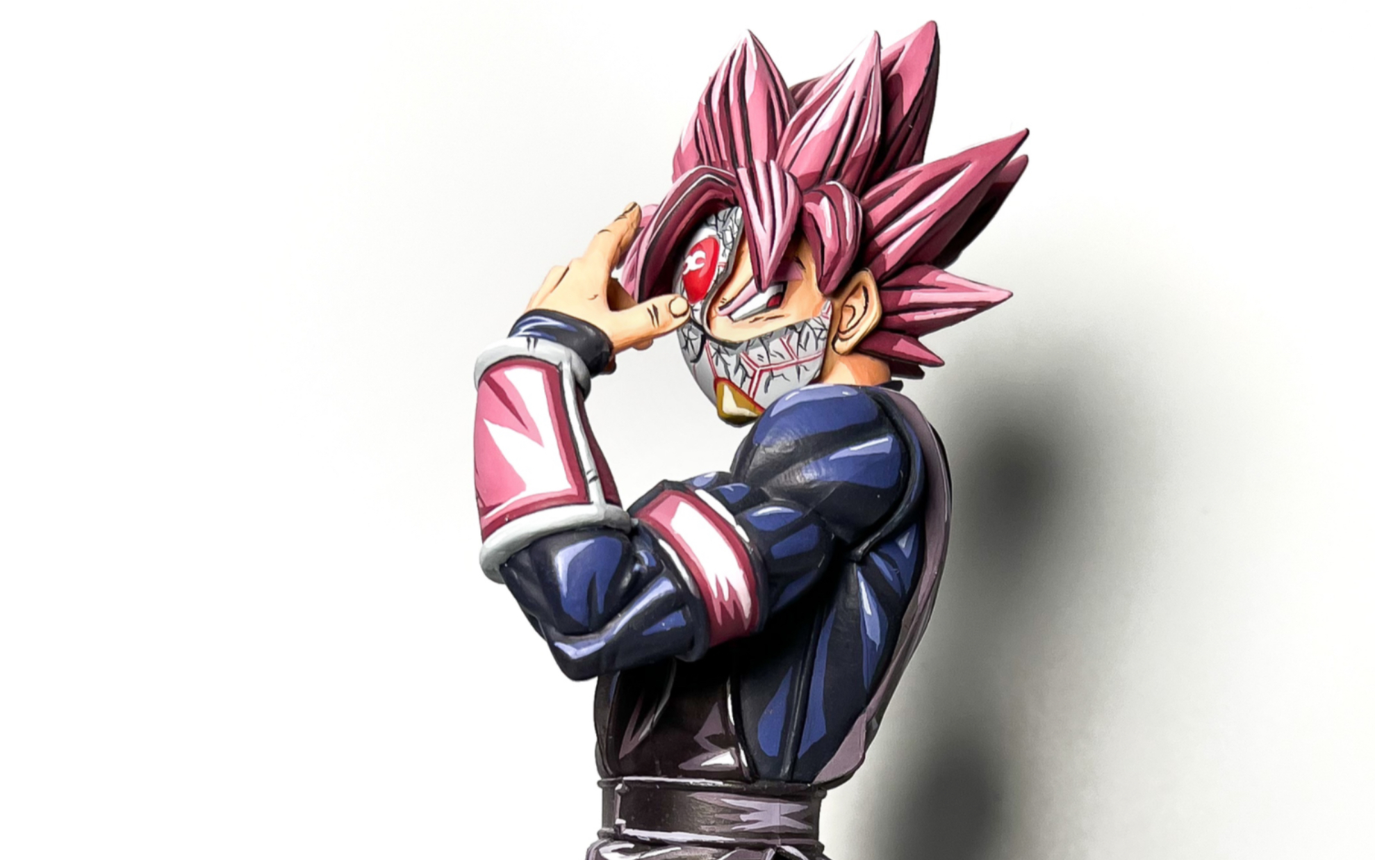 萌新学重涂的第一天龙珠假面桃红祖国版重涂