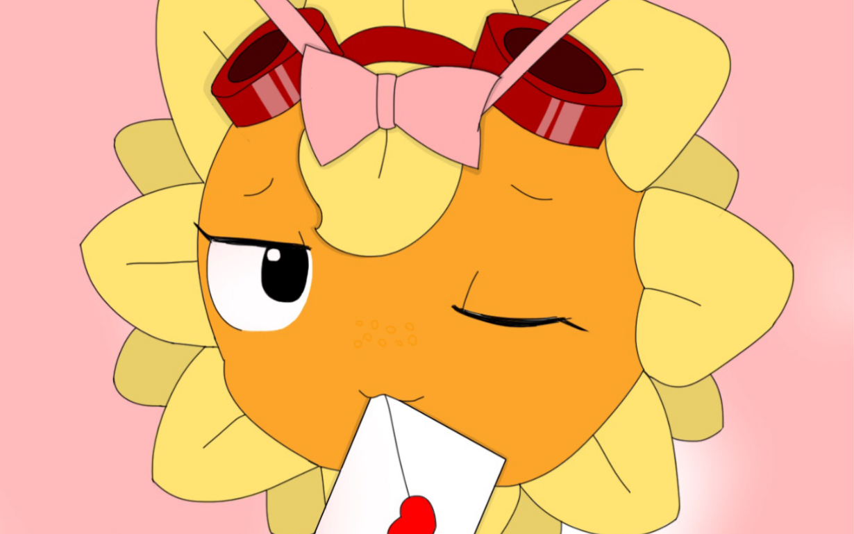 【板绘】礼物耀斑花